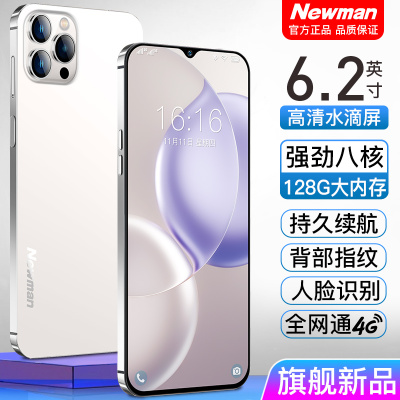纽曼P13pro智能手机 全网通4G陶瓷白6GB+64GB老人学生游戏手机 指纹解锁 老年备用机