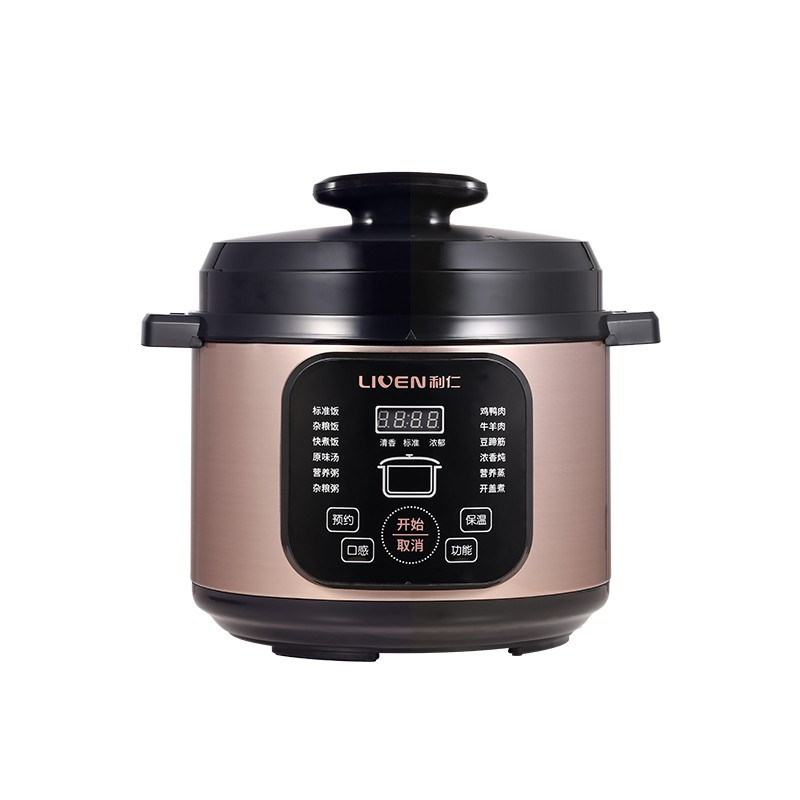 利仁(Liven) 电压力锅家用 智能触控 开盖收汁 一键排压 智能预约 5L容量 LPYG-61高清大图