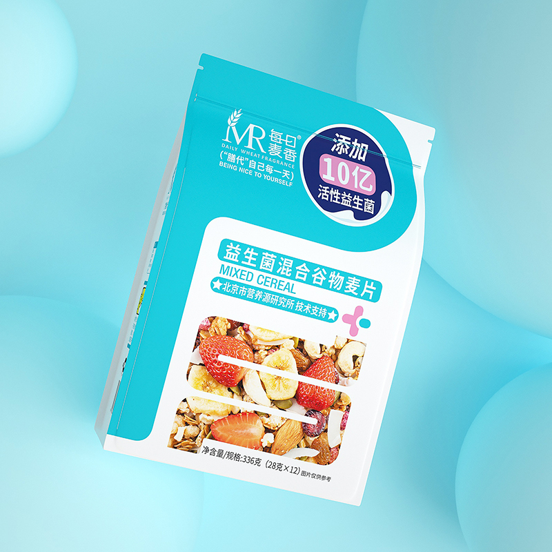 SNWQ臻味每日麦香益生菌混合谷物麦片336g