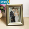 敬平美式相框摆台欧式复古相架挂墙定制画框7 8寸婚纱照全家福洗照片 8057蓝色 16寸(内径30.5*40.6)挂墙
