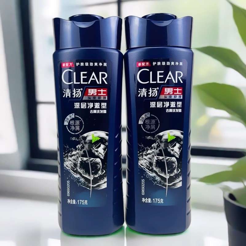 清扬去屑洗发露175g洗发水养根韧发控油清爽洗头膏活力运动中瓶装 活力运动 175克高清大图