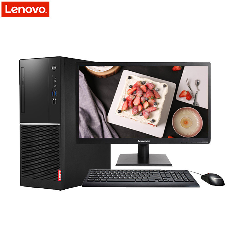 联想(Lenovo)扬天M6201k台式电脑+21.5英寸屏(I3-7100 4G 1T 集显 无驱 W10 项目)