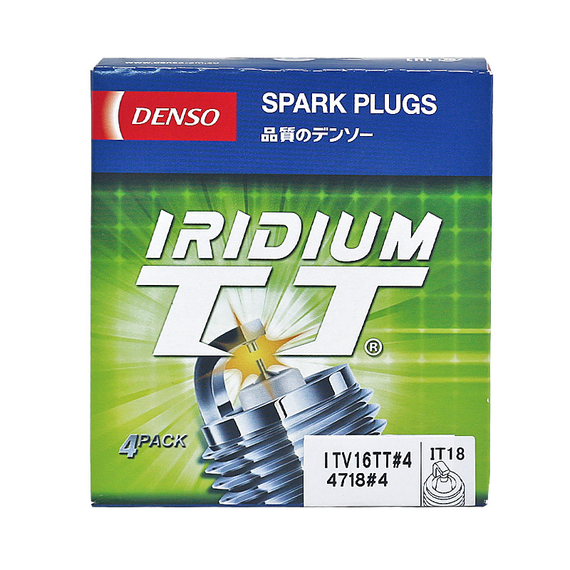 电装(DENSO)TT双铱金火花塞ITV16TT适配奔腾X80/B90/马自达3/6/致胜/君威/君越/GL8(4支装)