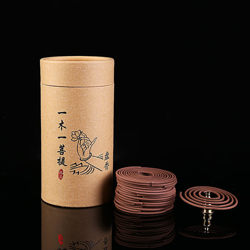 谋福 120 单盘檀香盘香料 卫生间厕所除香(随机一种香+冰裂香炉+防火棉)高清大图