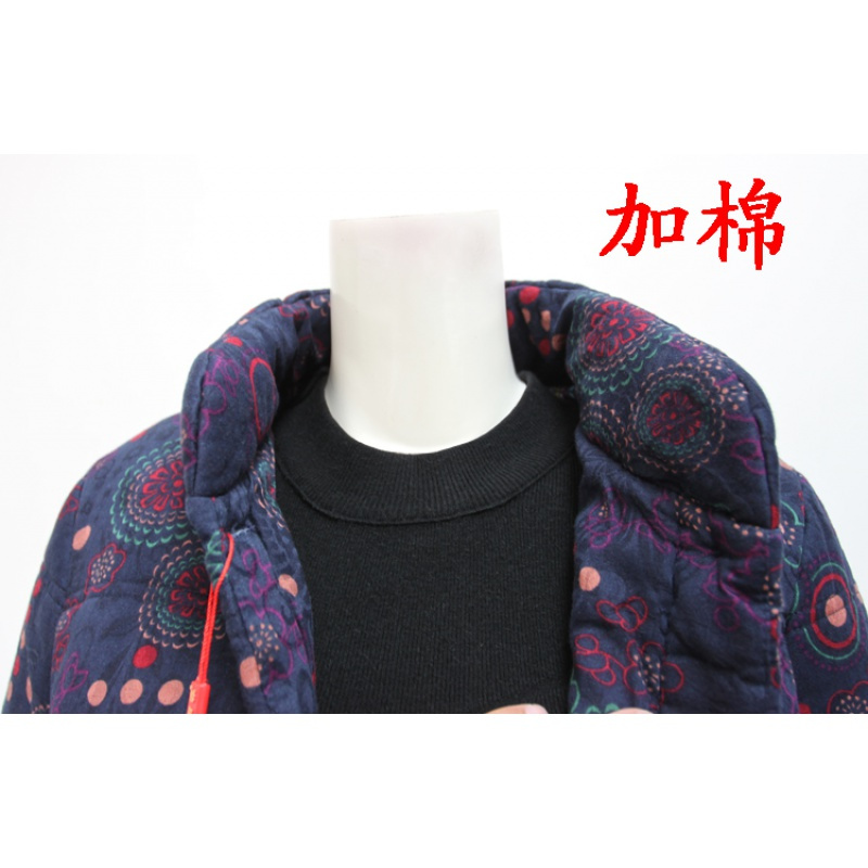 公牛乐途2020中老年女装秋冬厚款棉衣妈妈装纯棉大码棉服奶奶装加肥加大棉衣袄