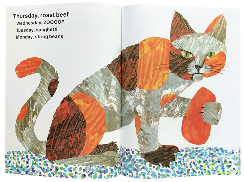 [正版]送音频 英文原版Today Is Monday今天是星期一艾瑞卡尔爷爷Eric Carle儿童儿歌童谣经典绘本亲高清大图