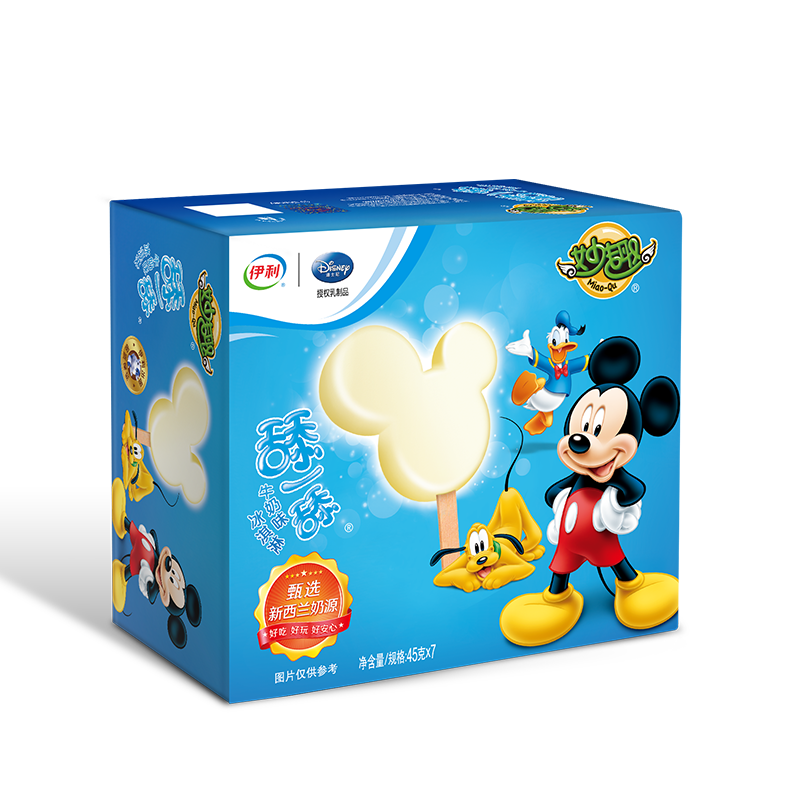 伊利妙趣舔一舔牛奶味冰淇淋45g7