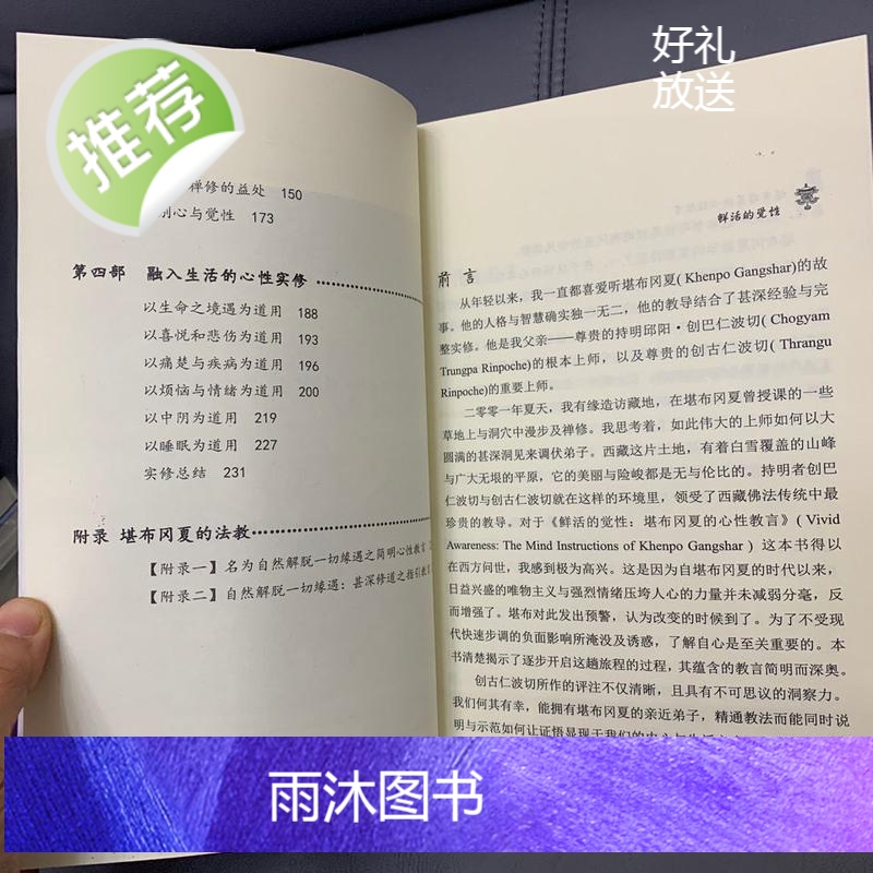 鲜活的觉性 堪布岡夏的心性教言 大手印与大圆满精要 创古仁波切高清大图