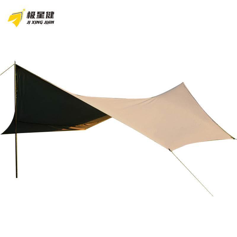 极星健 帐篷 天幕 4.4*3.4m蝶型黑胶 套图片