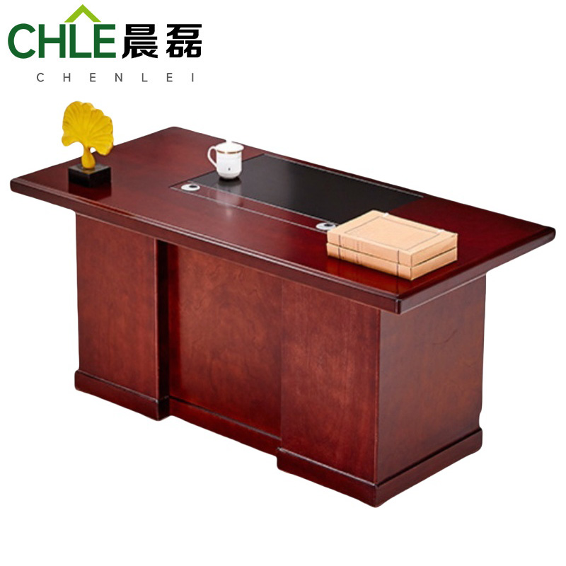 晨磊 办公桌(贴木皮) 1.6米 张高清大图