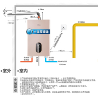 美的家用 燃气热水器JSQ30-H6 16升水气双调 智能随温感 水温零波动 多点供水