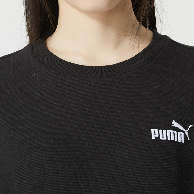彪马（PUMA）卫衣女装新款圆领休闲服跑步健身训练服户外运动套头衫678444-01 ZP高清大图