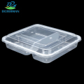 DERUIMAN一次性饭盒分体三格打包盒900ml外卖餐盒