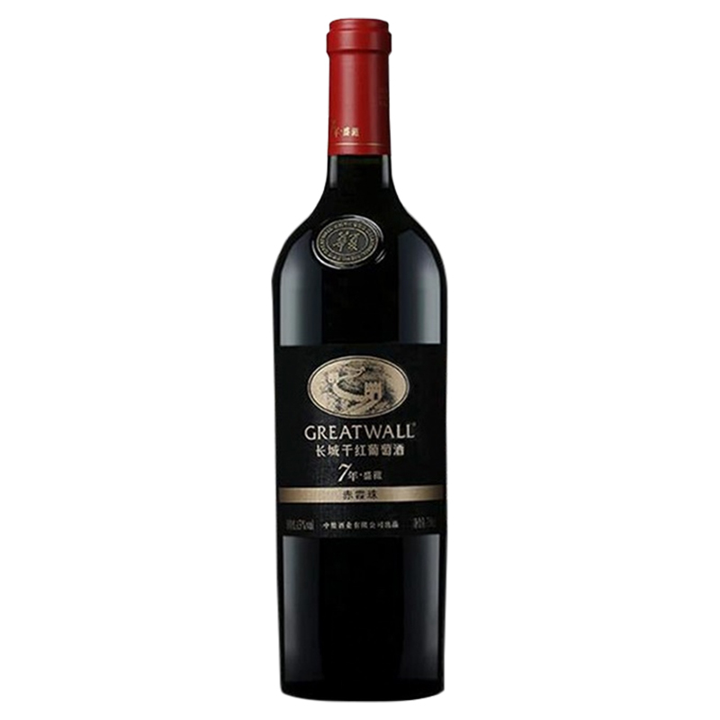 长城greatwall华夏葡园盛藏7年赤霞珠红酒干红葡萄酒750ml6瓶整箱装