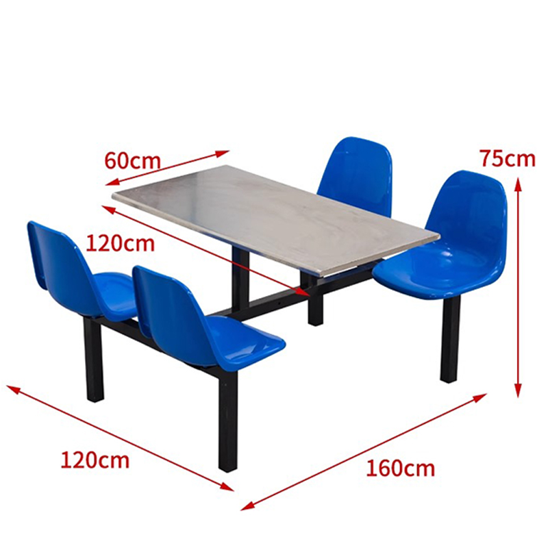 芙瑞塔连体桌椅 1.2*1.6米套高清大图