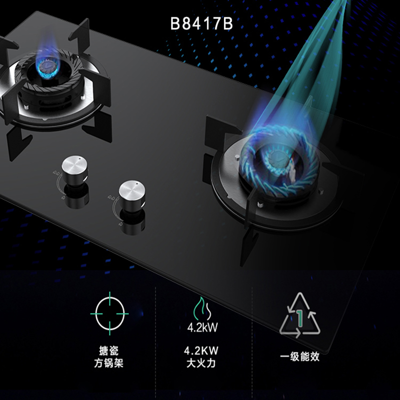 华帝台嵌两用燃气灶b8417b