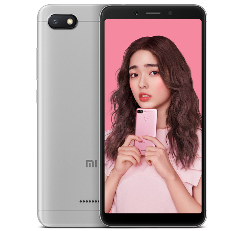 国行正品带票小米mi红米6a小米智能手机2gb16gb铂银灰全网通双卡双待