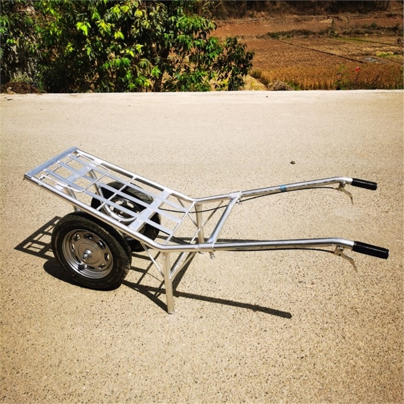 农用独轮双轮鸡公车家用果园搬运小推车回固拖拉货平板养殖翻斗老虎车
