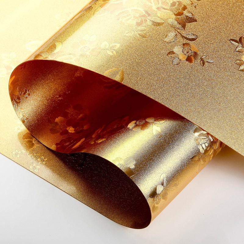 中国风金色印花茶几垫餐桌垫pvc软玻璃北欧桌布防水防烫防油免洗