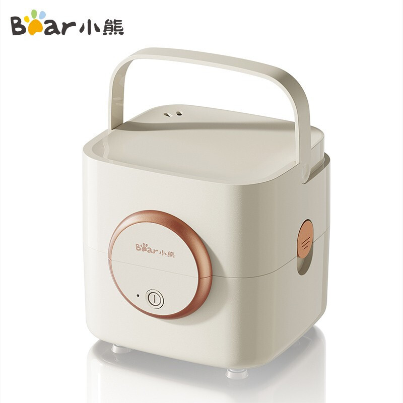 小熊(Bear)电热饭盒 方形保温饭盒插电加热煮饭饭盒2层 DFH-C12W3