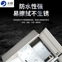 永格不锈钢斜顶更衣柜防尘柜办公储物柜员工鞋包寄存柜换衣柜 九门更衣柜
