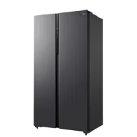 美的 BCD-550WKPZM(E) 对开门冰箱 550升 一级能效变频节能风冷无霜家用电冰箱 布朗棕