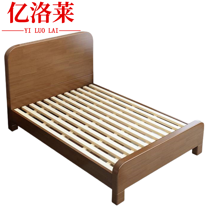 亿洛莱 实木床 1200*2000*980mm 张高清大图