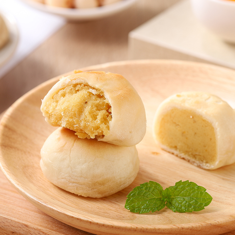 [新鲜短保]兰象岩冰皮莲子银耳饼330g/盒儿童充饥零食传统手工点心早餐茶点