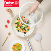 德铂炒锅28cm薇薇安不粘耐磨受热均匀炒锅DEP-DS396