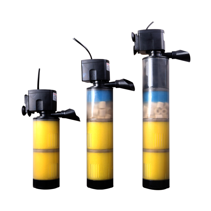 鱼缸内置过滤器养鱼水族箱多功能三合一过滤增氧净抽水泵高清大图