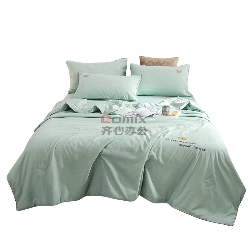 伊伊爱 BZ0TDC2100736 /200*230cm 皇冠 四季棉大豆抗菌防螨夏被 1 件/条 (单位条) 浅绿_