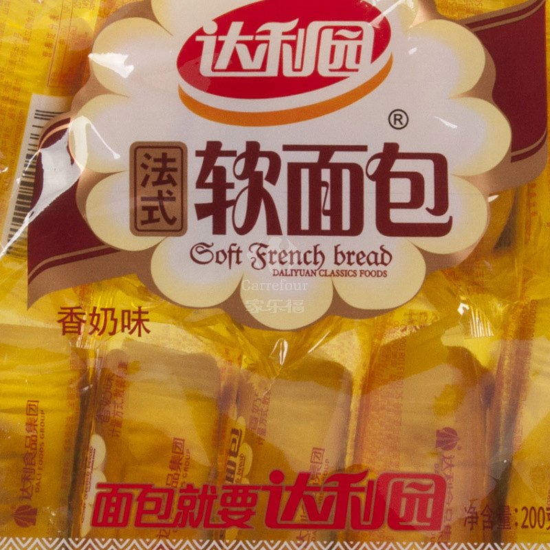 达利园 法式软面包(香橙味)200g/袋