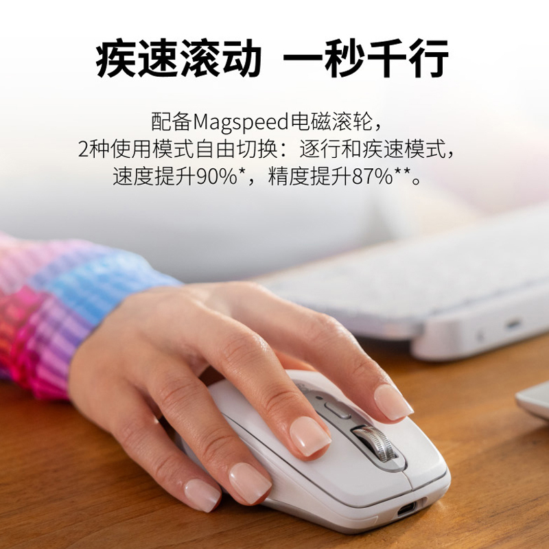 罗技(Logitech) MX Anywhere 3S无线鼠标-石墨黑