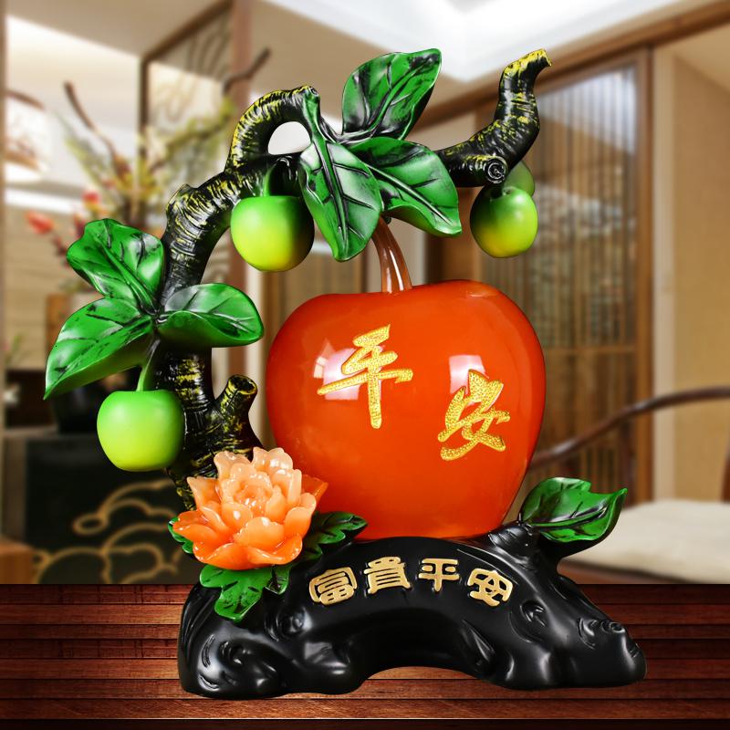 美帮汇苹果摆件创意家居饰品客厅玄关隔断酒柜物工艺装饰品生日高清大图