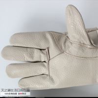 定制长款头层牛皮帆布袖电焊手套焊工焊接搬运手套