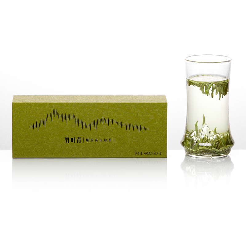 [春茶上市]竹叶青茶叶2021新茶峨眉高山绿茶特级(品味)经典礼盒60g