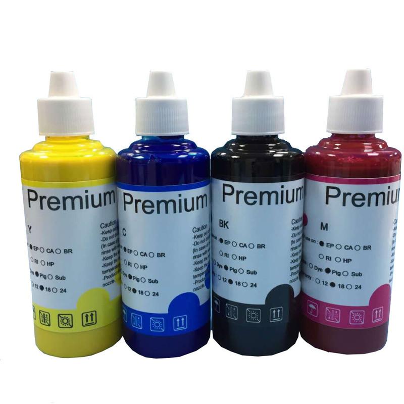 黑色BK-100ML 适用兄弟BrotherJ2320 J2510 J2310 J3720 J3520颜料防水填充墨水