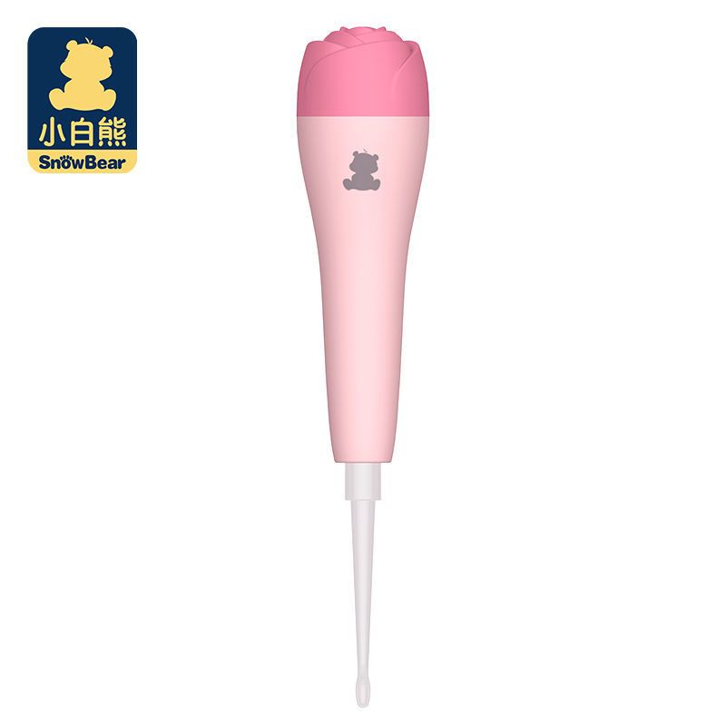 小白熊婴儿发光耳勺宝宝专用挖耳勺掏耳神器软头安全儿童玫瑰款 小白熊婴儿发光耳勺宝宝专用挖耳勺掏耳神器软头安全儿童玫瑰款