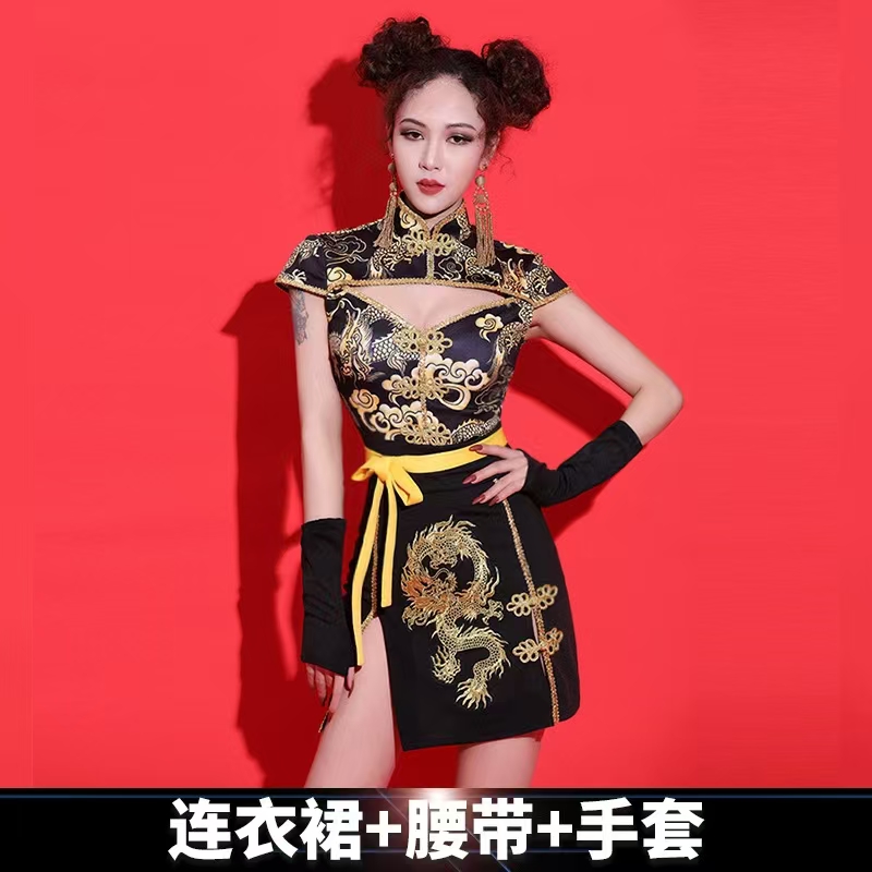 惠铁工装舞蹈服演出服定制套高清大图