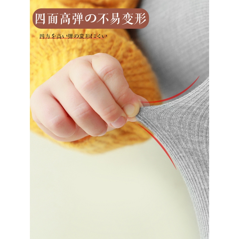 浪莎女童打底裤春秋厚款宝宝外穿洋气白色儿童裤子黑色踩脚连裤袜高清大图