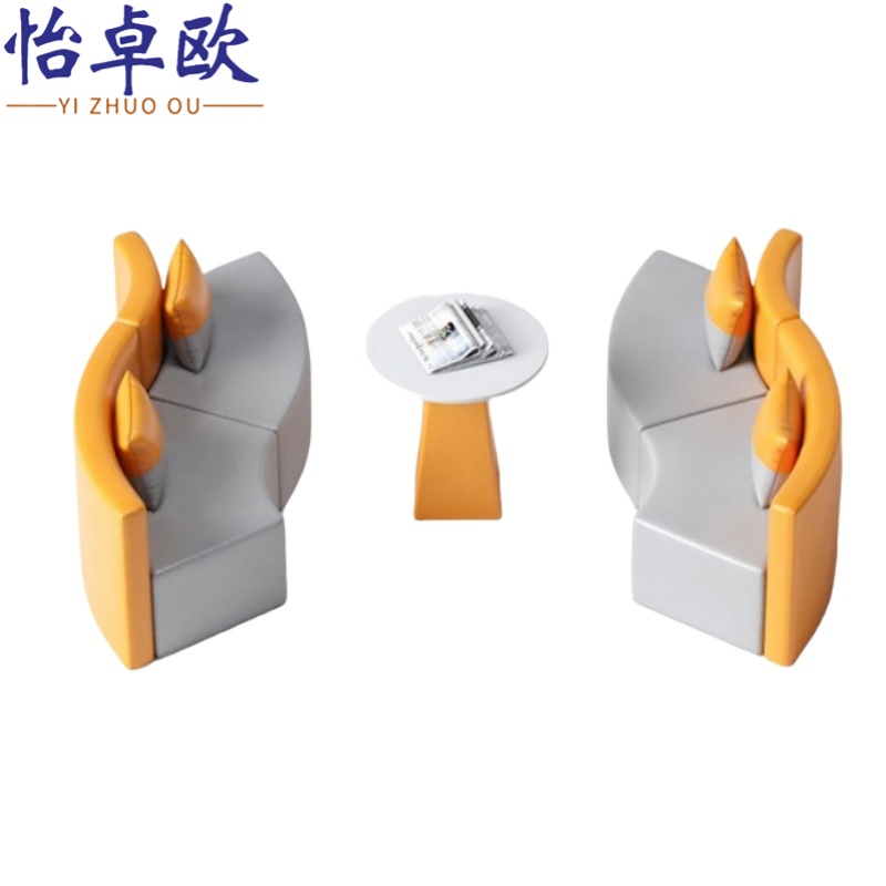 怡卓欧休闲沙发四人位+茶几套高清大图