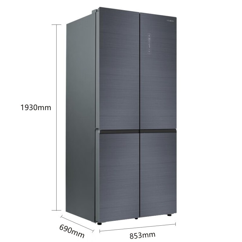 美菱 BCD-536WP9B星云墨 对开门冰箱 536L 一级效能 双变频负离子动态净味冰箱家用大容量风冷无霜干湿分储