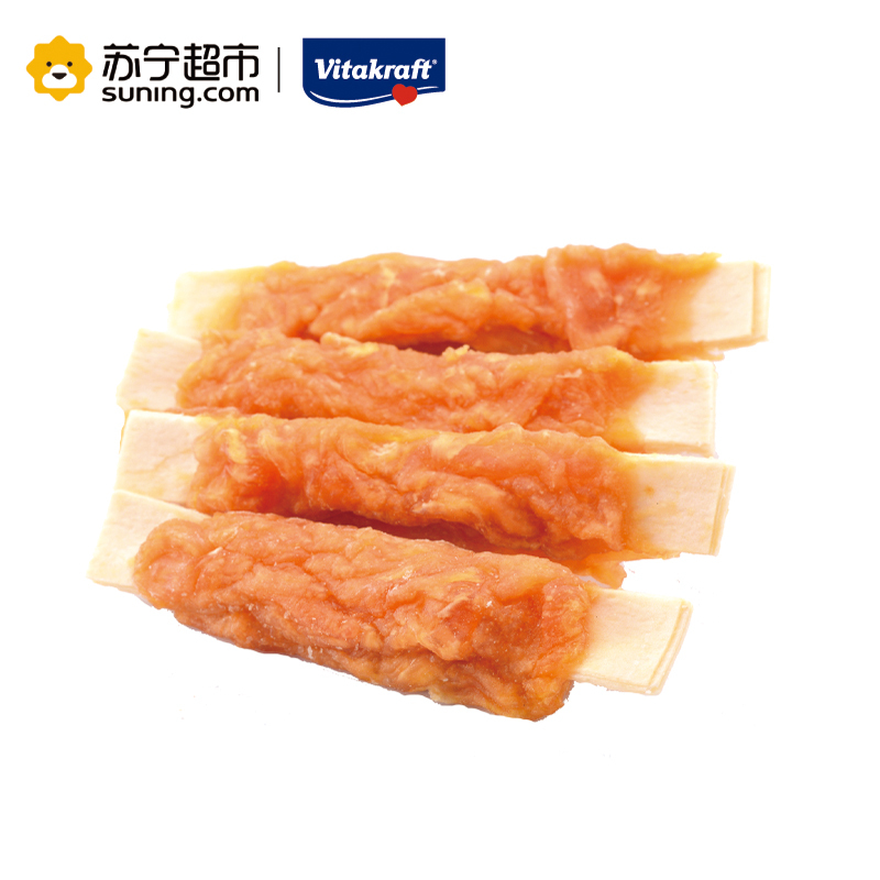 Vitakraft 犬用鸡肉鳕鱼卷狗零食宠物零食80g