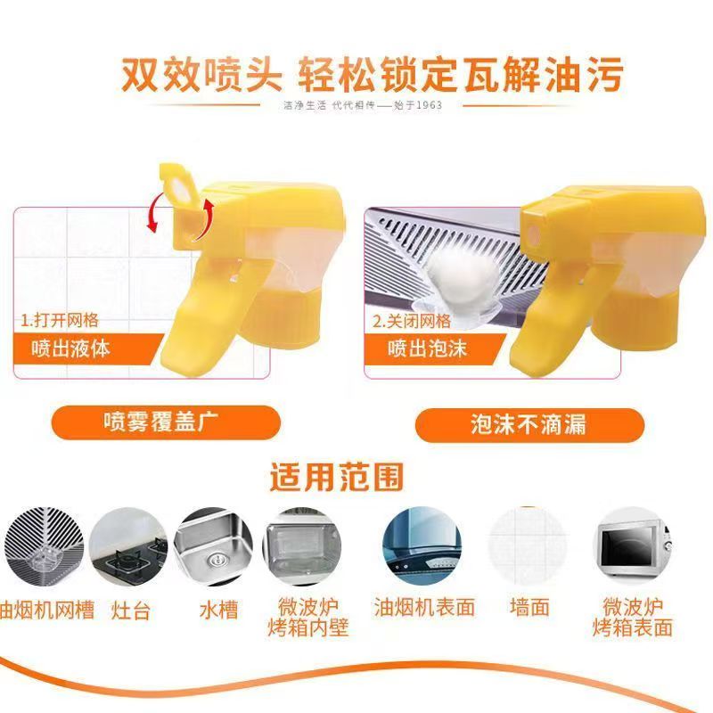 白猫强效油污净家庭套装油烟机强力去油去污清洁洗剂强效清洗剂高清大图
