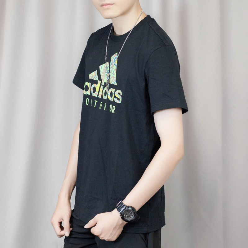 Adidas短袖男2020夏新款圆领透气运动宽松休闲T恤FM7528 FM7529