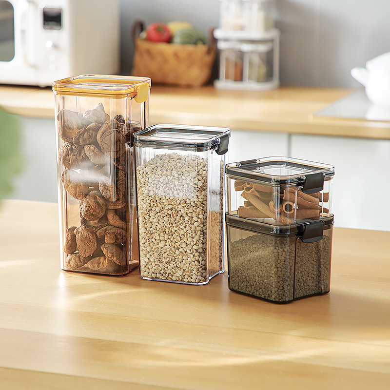 苏宁宜品厨房密封罐家用塑料干货储物罐五谷杂粮收纳罐食品收纳盒