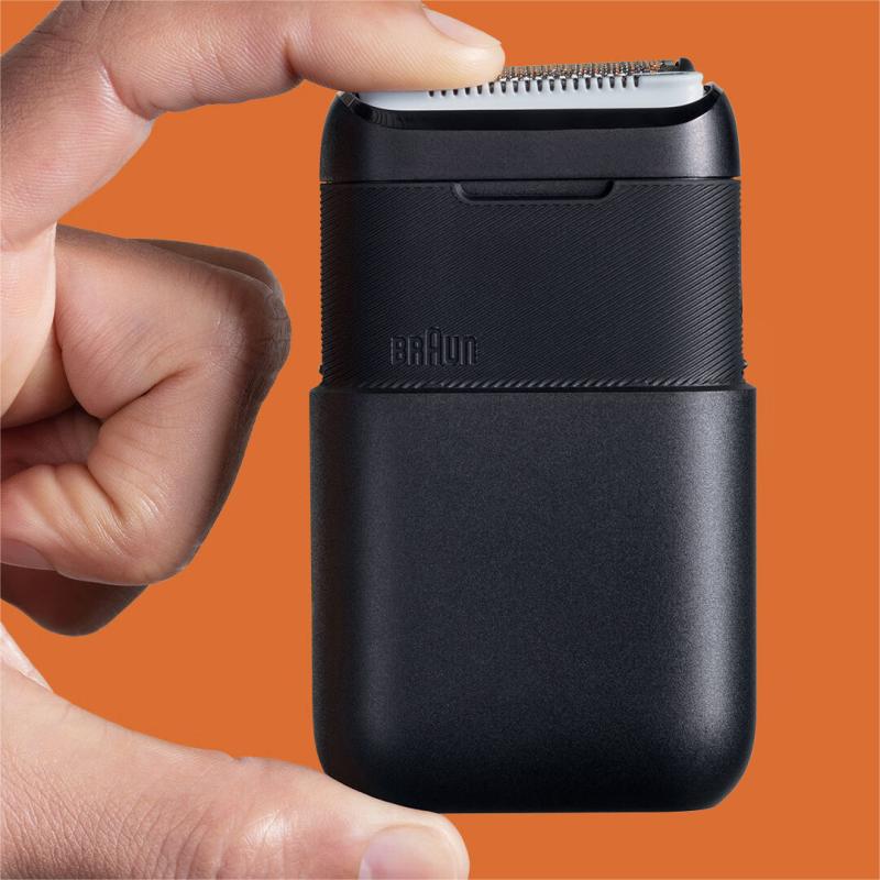 博朗(BRAUN)X系便携式mini电动剃须刀刀头往复式剃须刮胡刀男士 M1000 黑色 / 台高清大图
