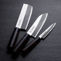 日本进口菜刀关龙作料理寿司刀家用三德刀刺身鱼生刀厨师刀 三德包丁