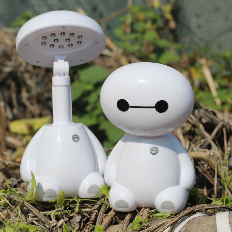 充电式led迷你可爱大白台灯折叠护眼学习阅读工作卡通温暖写字灯