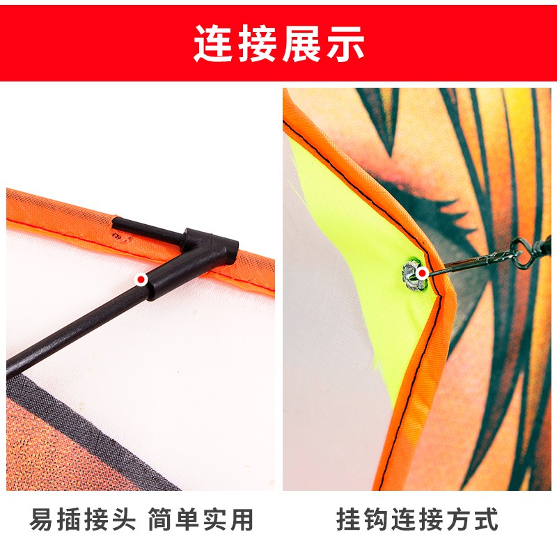 美人鱼风筝线轮套装 潍坊小卡通初学者大型成人微风易飞儿童新款创意 三维工匠 美人鱼-仅风筝高清大图